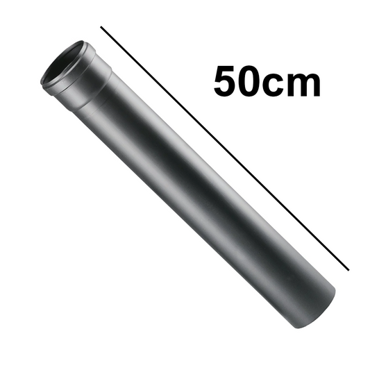 Tubo lineare cm 50 in PPs NERO ? 60 mm fumi caldaia condensazione