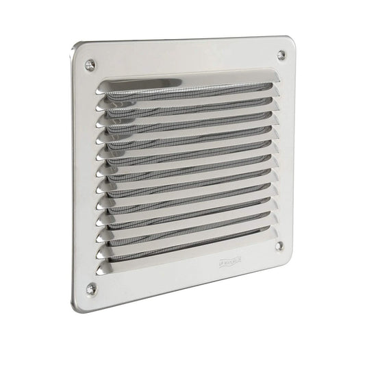 Griglia in acciaio inox 14x14 cm quadrata con pellicola protettiva