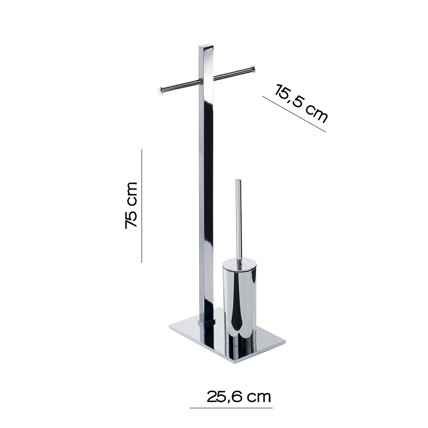 Piantana zona wc porta rotolo e porta scopino - TOBIA 713213 GEDY