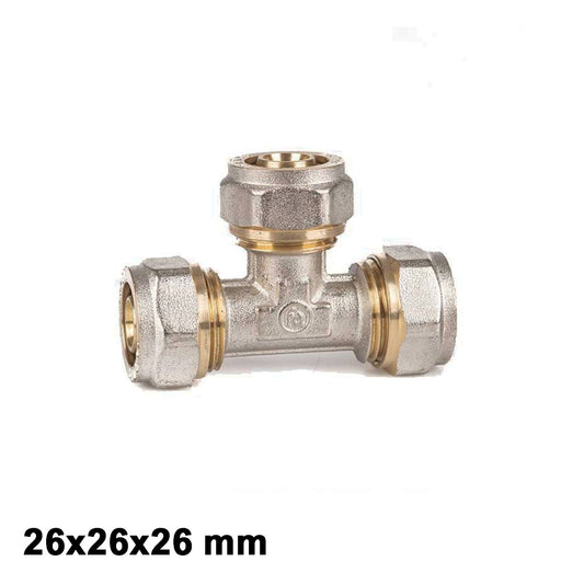 Multistrato avvitare -  Raccordo TEE 26 x 26 x 26 mm