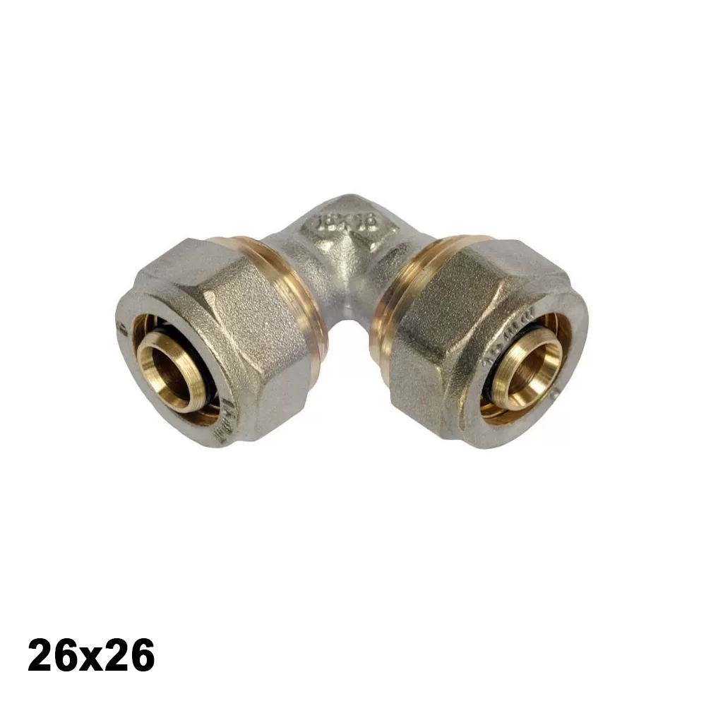 Multistrato avvitare - Gomito curva a 90° 26 x 26 mm