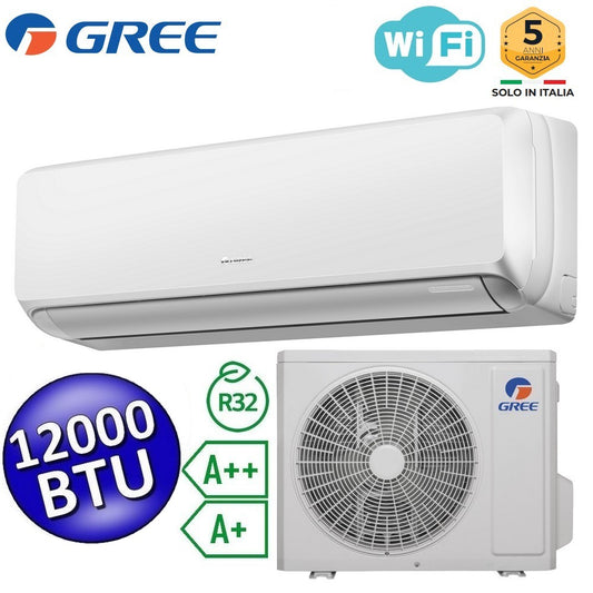 GREE set Climatizzatore mono inverter FULI 12000 Btu A++/A+ WiFi