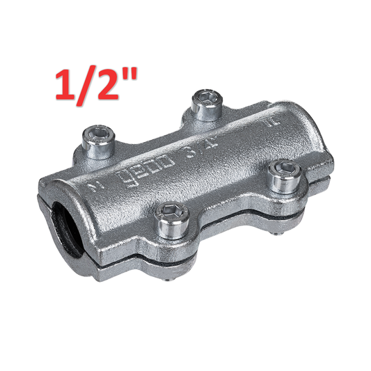 MORSETTO DI RIPARAZIONE GEBO CLAMPS TIPO DS PER TUBI IN ACCIAIO 1/2''