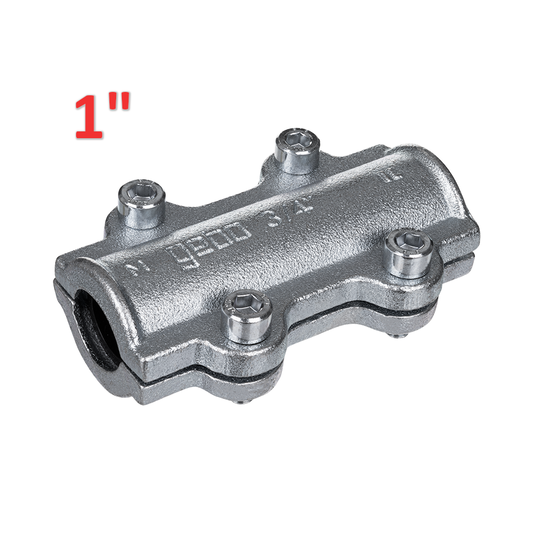 MORSETTO DI RIPARAZIONE GEBO CLAMPS TIPO DS PER TUBI IN ACCIAIO 1''