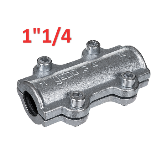 MORSETTO DI RIPARAZIONE GEBO CLAMPS TIPO DS PER TUBI IN ACCIAIO 1''1/4