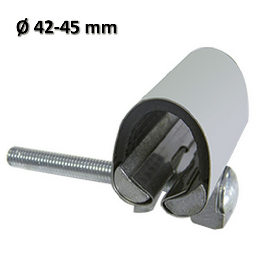 Collare riparazione inox per tubi tubazioni ? 42-45 mm - larghezza 75 mm
