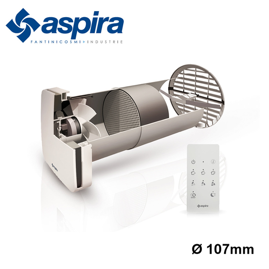 ASPIRA - Aspirvelo Air Ecocomfort 100 RF recuperatore di calore con telecomando