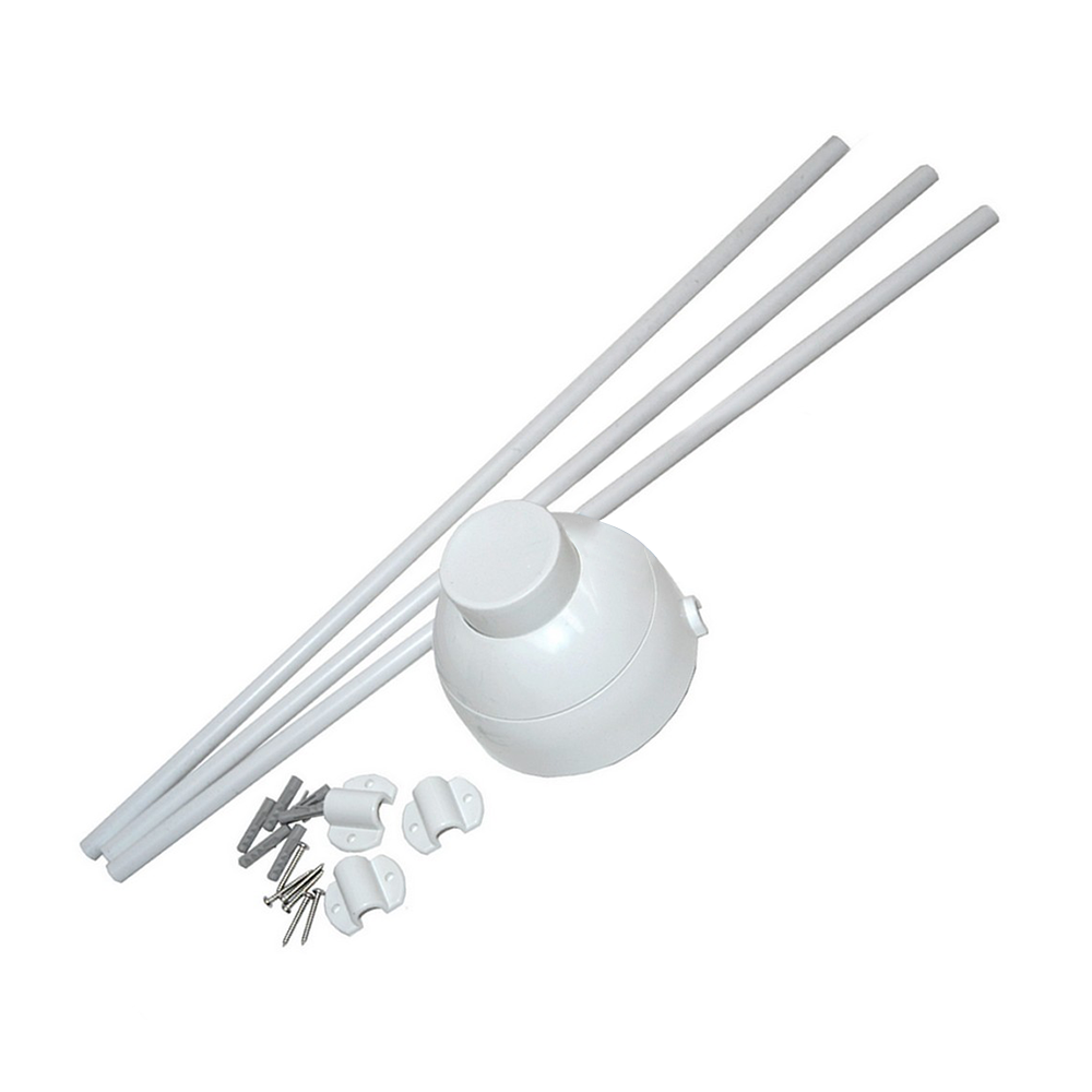 Comando pneumatico esterno per il montaggio a parete - Bianco