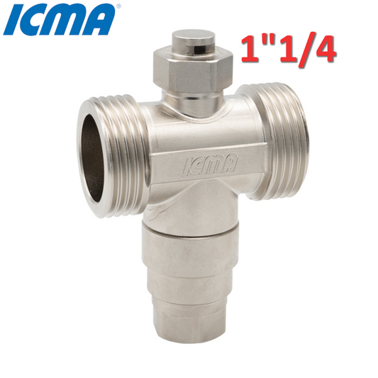 ICMA 609 - Valvola antigelo 1''1/4 pompa di calore con attacchi filettati