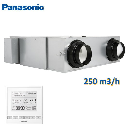 PANASONIC FV recuperatore 250 m3/h centralizzato VMC con comando