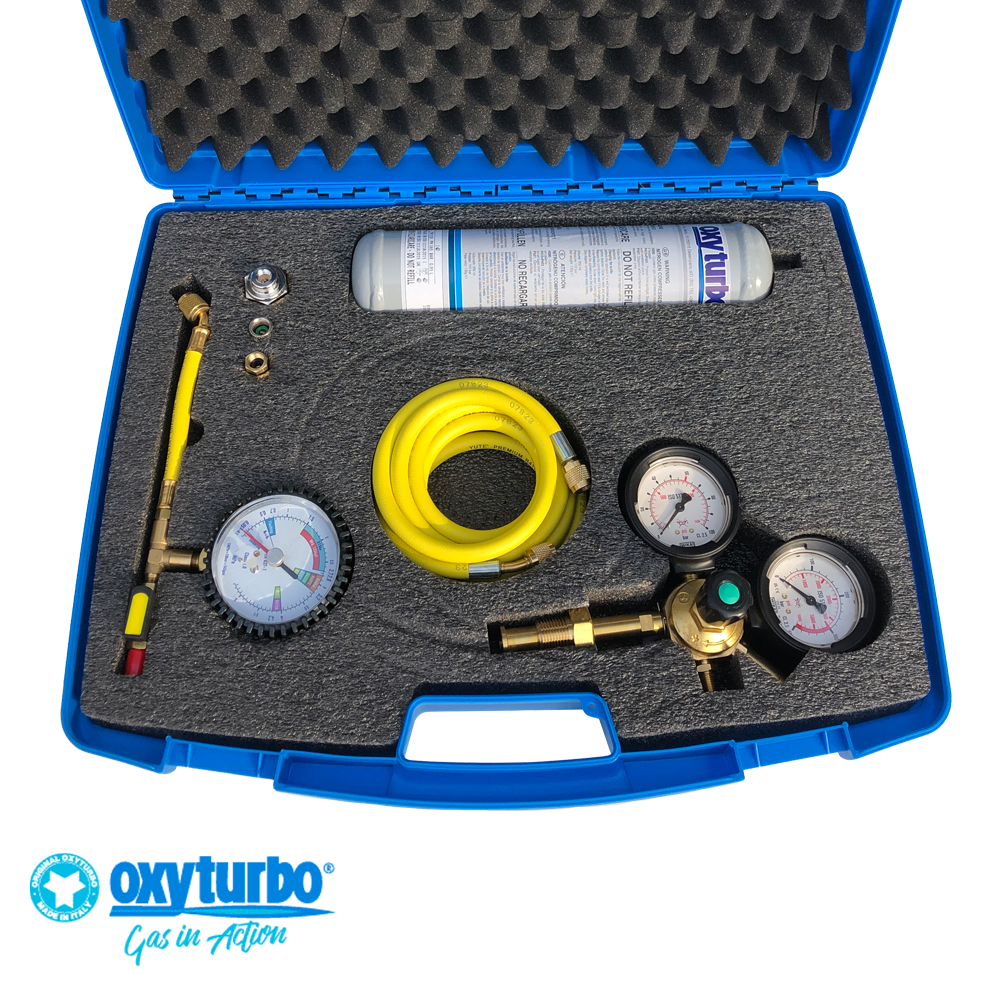 Kit prova tenuta test impianto circuito refrigerante con azoto
