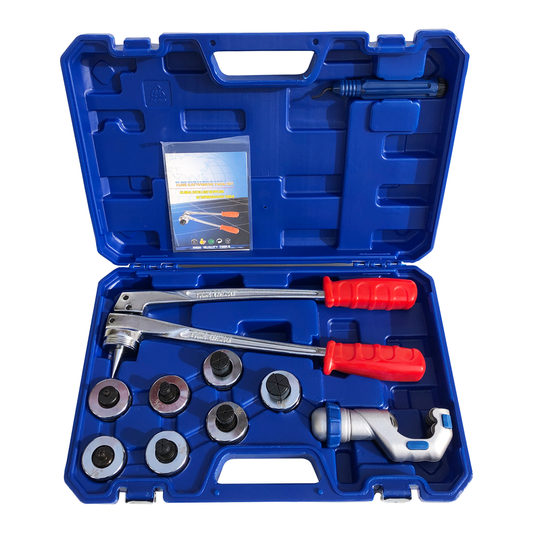 Espansore manuale a pinza per tubi rame con 7 matrici in pollici