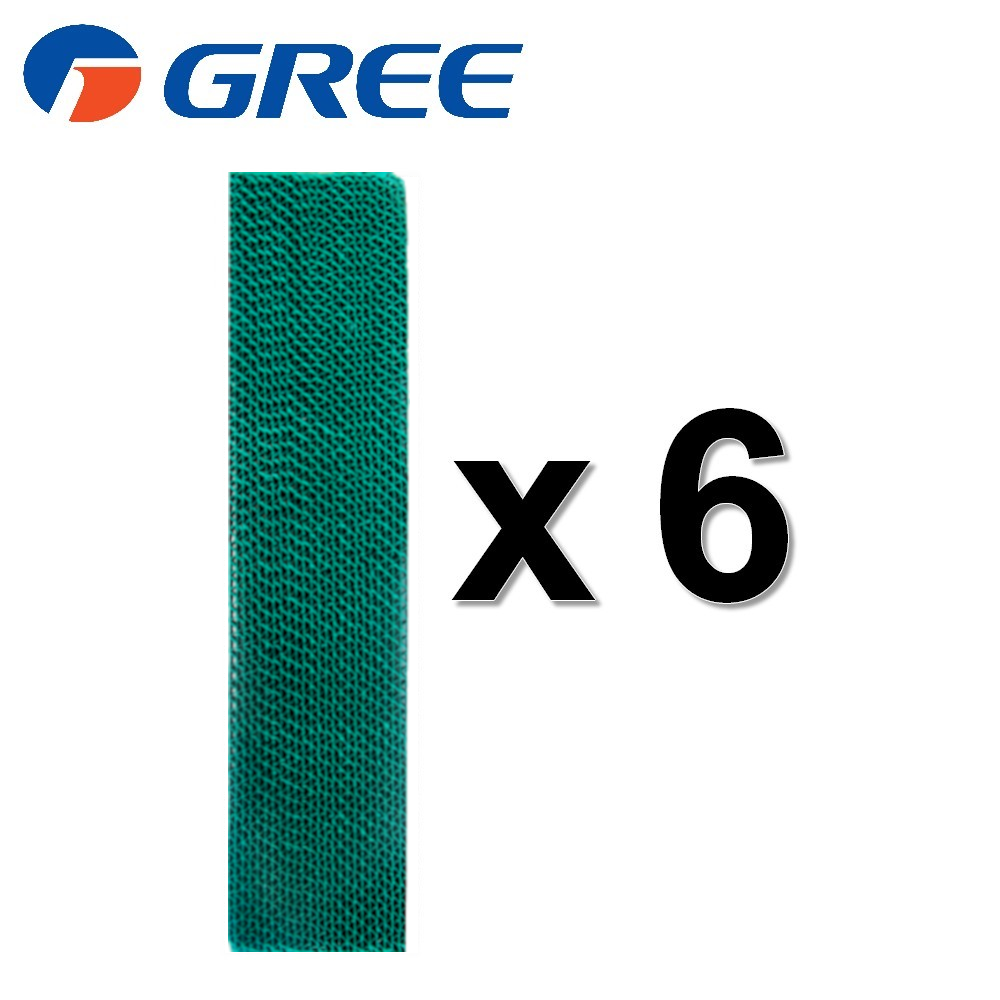 Filtro TIO2 deodorante anti-batterico compatibile con tutti i climatizzatori GREE - 6 pezzi - 111220071