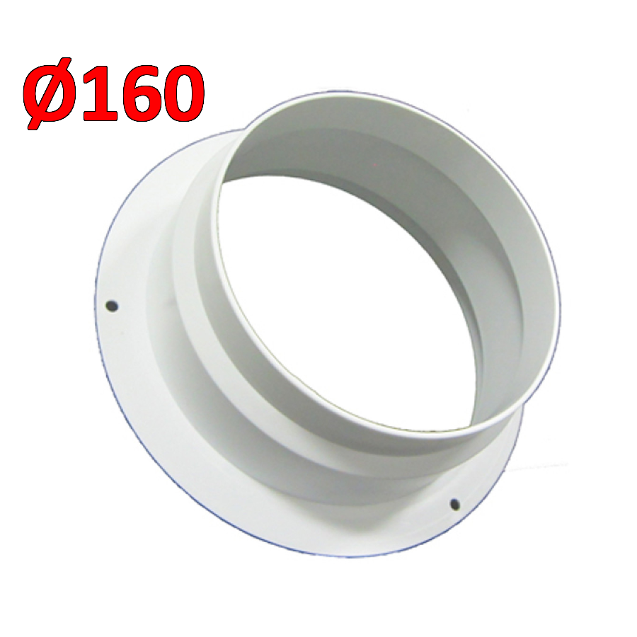 Manicotto per valvola AUSTRALE ? 160 mm - flangia di fissaggio su cartongesso