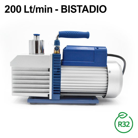 Pompa del vuoto bistadio 200 Lt/min per impianti gas R32 R1234YF - VE260