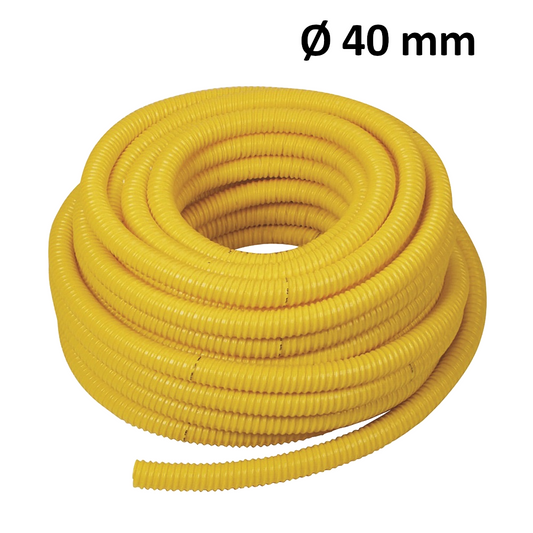 Rotolo tubo MAGNUM AIR 25 mt - D. 40 mm spiralato giallo in poliuretano