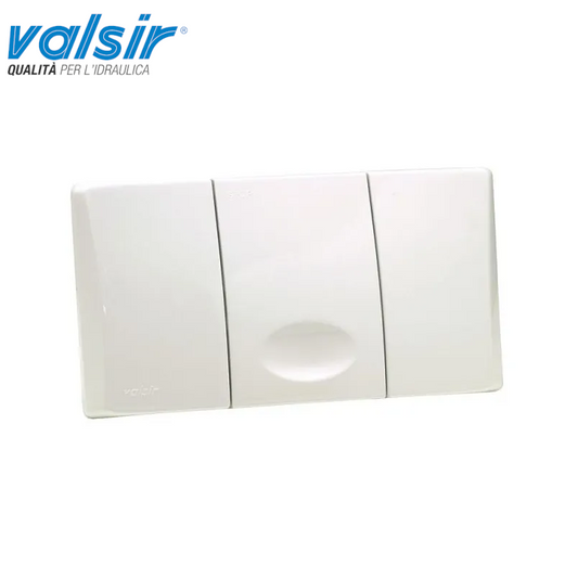 Placca di ricambio bianco lucido mono tasto per Valsir Rios e Angel