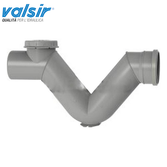 Sifone Firenze in PP Valsir PP3 per tubi di scarico D110mm L315mm
