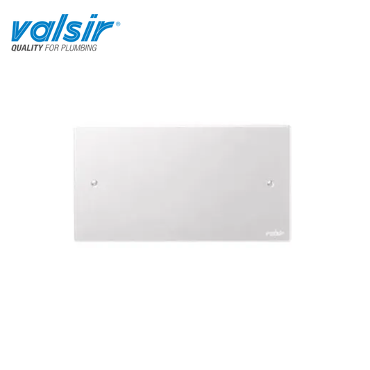 Placca di ispezione cieca bianco lucido per cassette Valsir Rios - Angel - Medusa