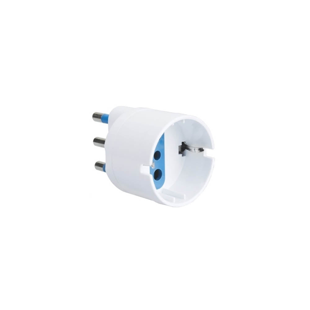 Adattatore schuko bianco 10A + T Faeg