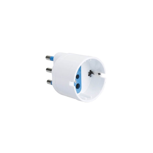 Adattatore schuko bianco 10A + T Faeg