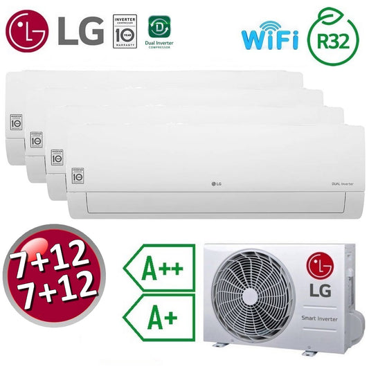 LG LIBERO SMART quadri split 7000+7000+12000+12000 Btu A++/A+