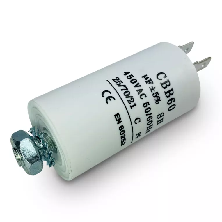 Condensatore di ricambio per pompa vuoto 26µF 450 Vac 50/60 Hz