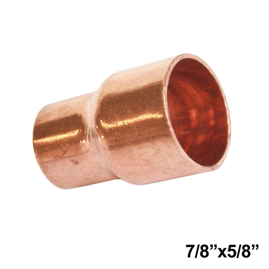 Riduzione raccordo ridotto rame a saldare maschio 7/8'' x femmina 3/4''