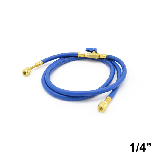 Flessibile frusta con annesso rubinetto 1/4 sae - COLORE BLU