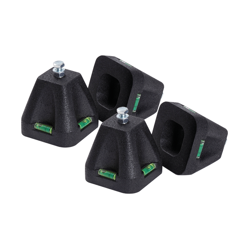 Kit 4 Supporti a cono in gomma nera per unit? esterna climatizzatore 200 Kg cad