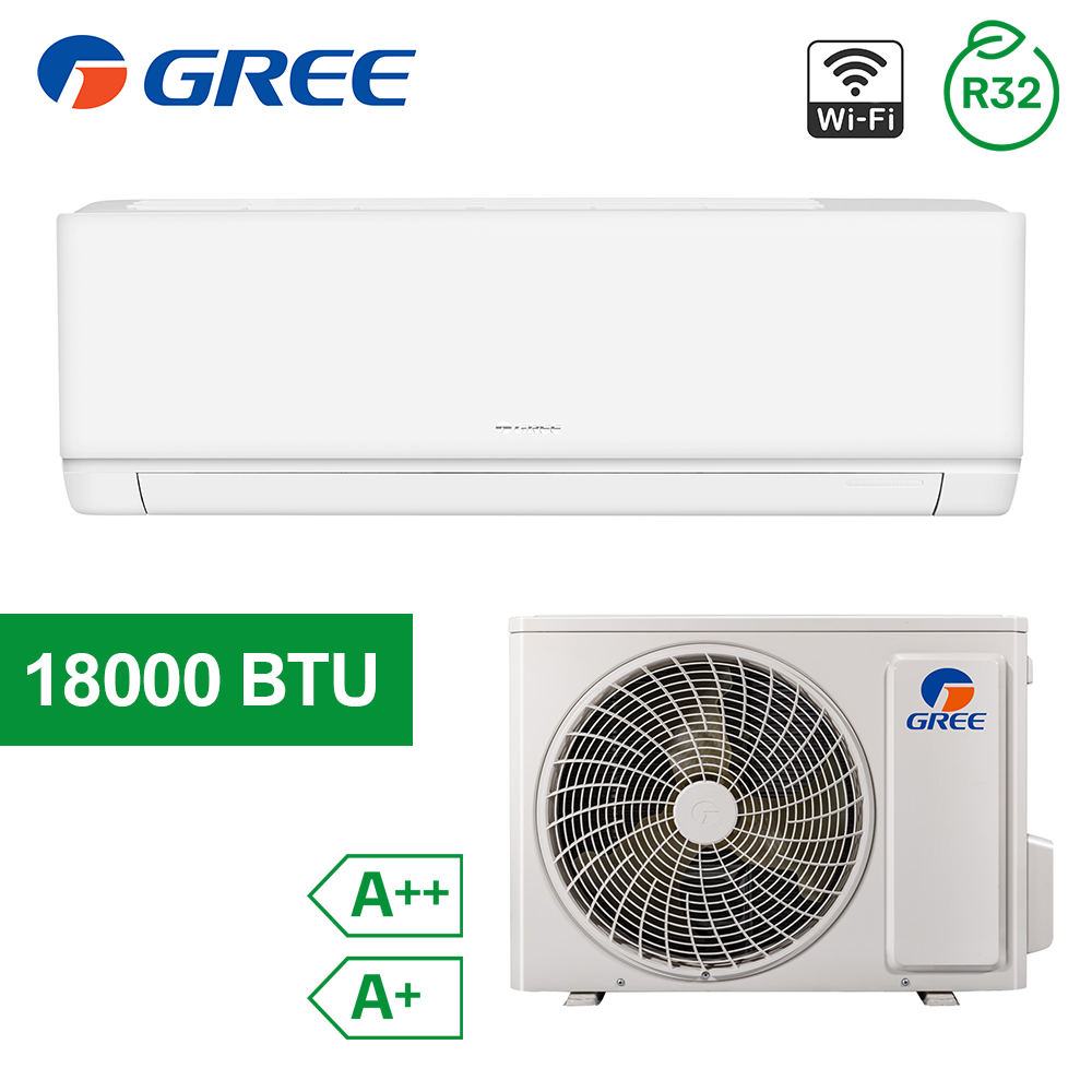 GREE set Climatizzatore mono inverter COSMO 18000 Btu A++/A+ WiFi