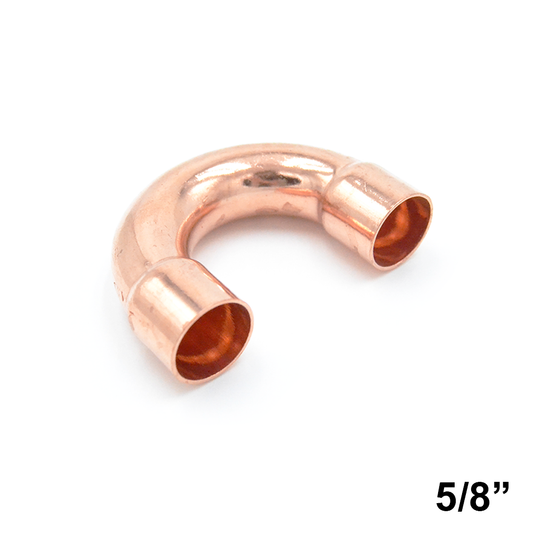 Curva di ritorno 180° rame a saldare 5/8'' femmina - femmina