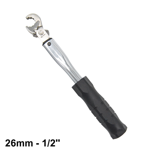 Chiave dinamometrica a cricchetto da 26 mm per raccordi 1/2'' pretarata