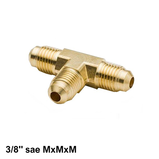 Raccordo a TEE 3/8'' sae maschio - maschio - maschio