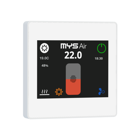 Termostato colore BIANCO ARTE-11 touchscreen WIFI con display LCD a colori. 230V