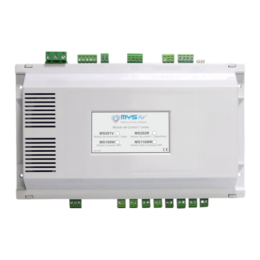 Modulo di controllo 7 zone radiocablato - centralina per termostati canalizza zone