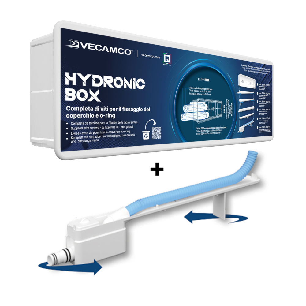 Cassetta con sifone da incasso HYDRONIC BOX per split idronico
