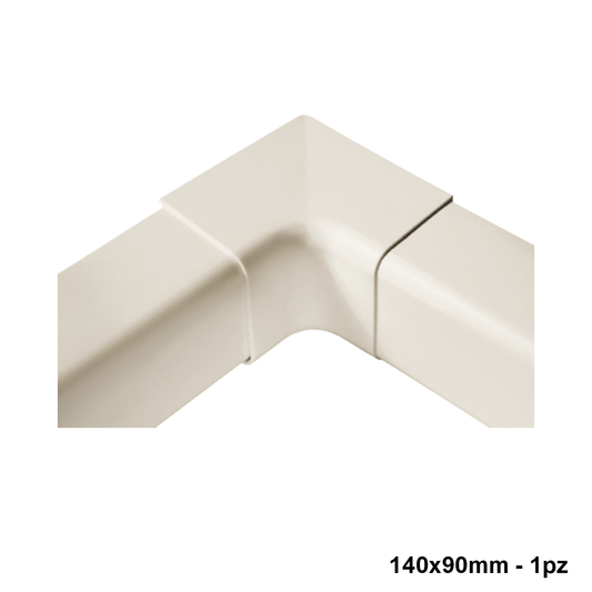 Raccordo angolo interno per canalina 140x90mm - 1 PZ