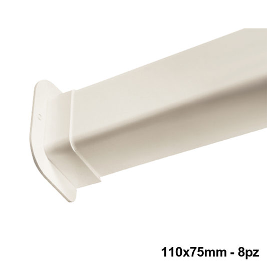 Passaggio a muro per canalina 110x75mm - 8 PZ