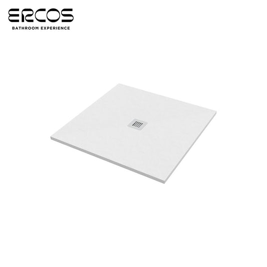 PIATTO DOCCIA STONE 80x80 cm MARMORESINA BIANCO