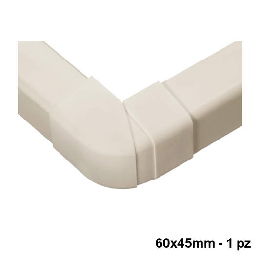 Raccordo angolo esterno regolabile 60x45mm - 1 PZ