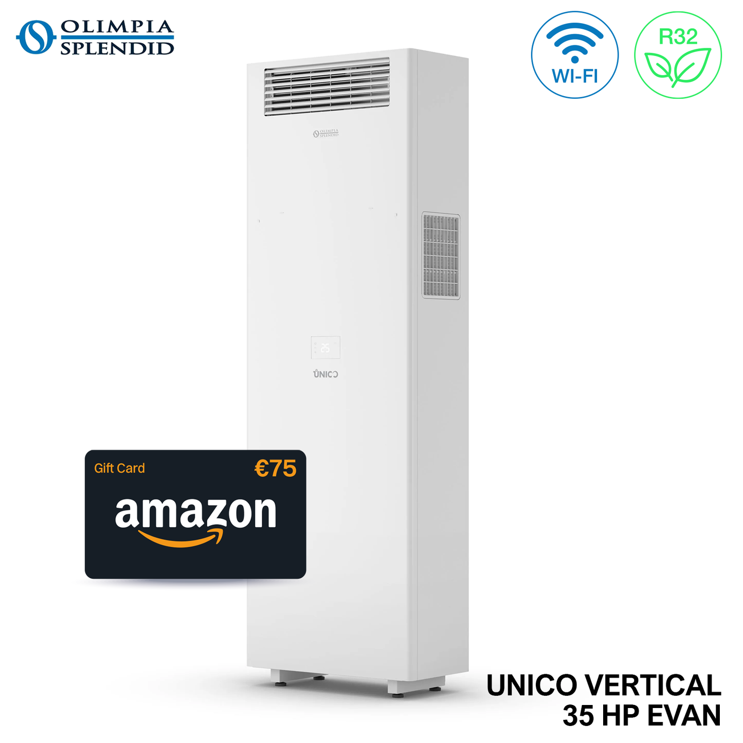 OLIMPIA UNICO VERTICAL INVERTER 35 HP EVAN clima verticale senza unit? esterna
