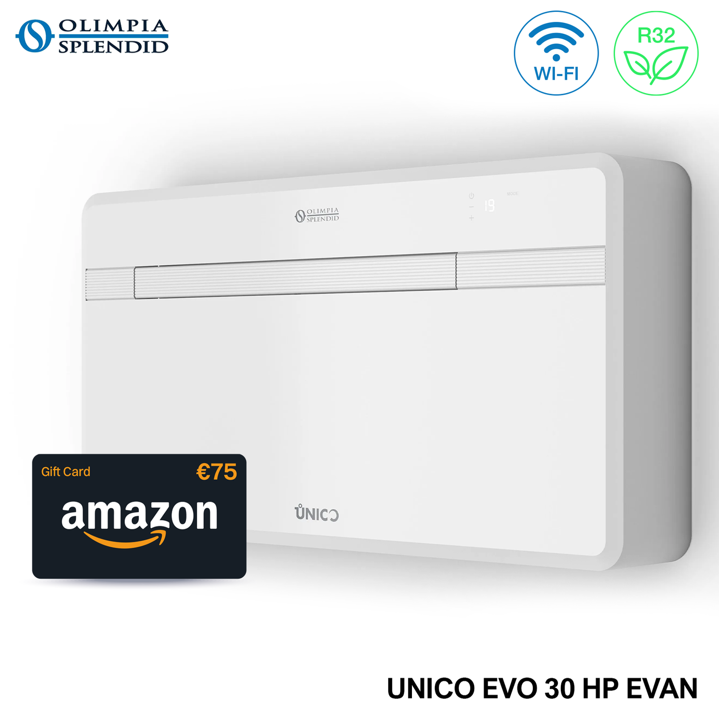 OLIMPIA UNICO EVO 20 HP PVAN senza U.E. WiFi integrato caldo e freddo