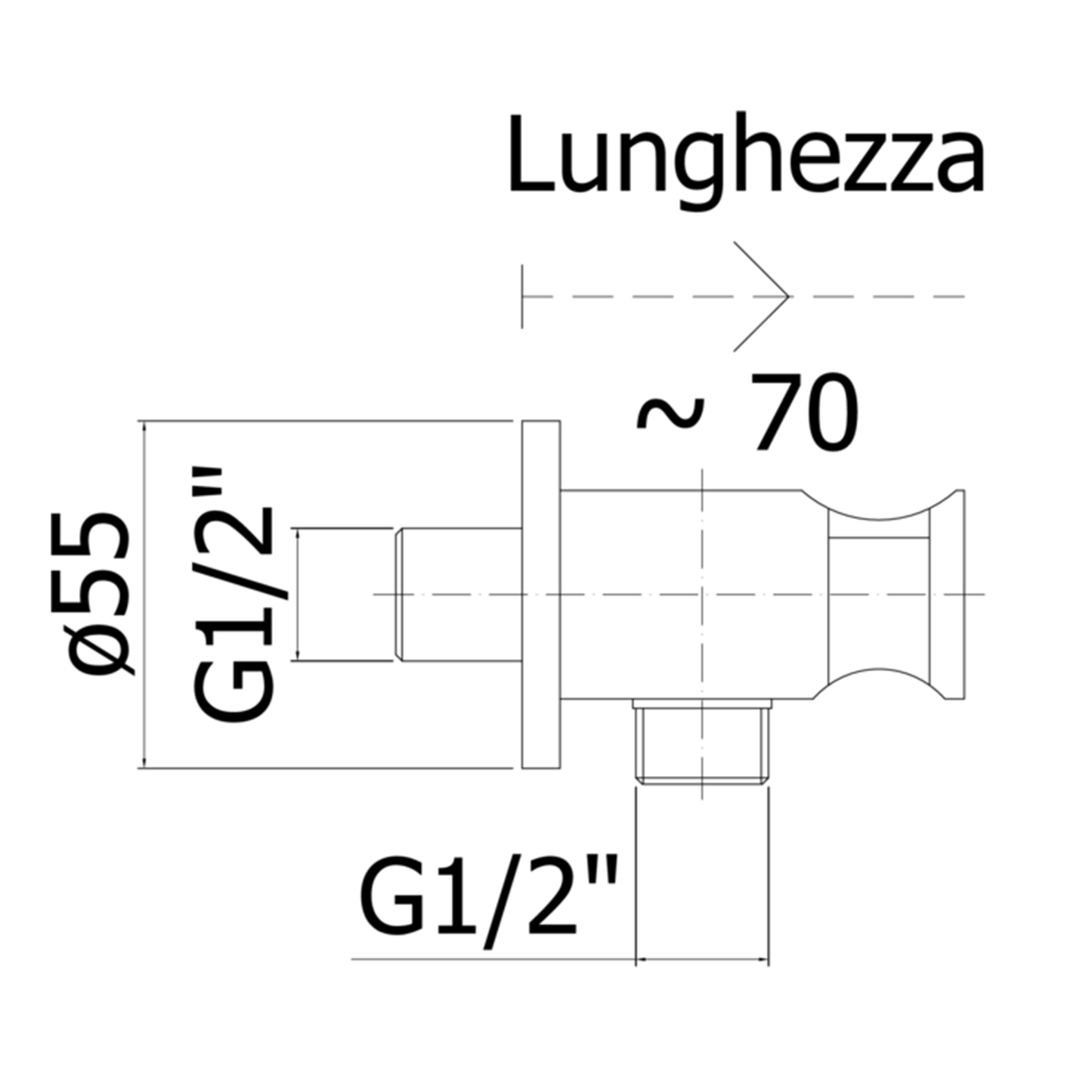 Presa acqua supporto doccia tondo Paffoni ZSUP031