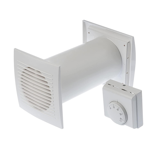 Distributore recuperatore di calore ventola con termostato - locale camino o stufa a pellet