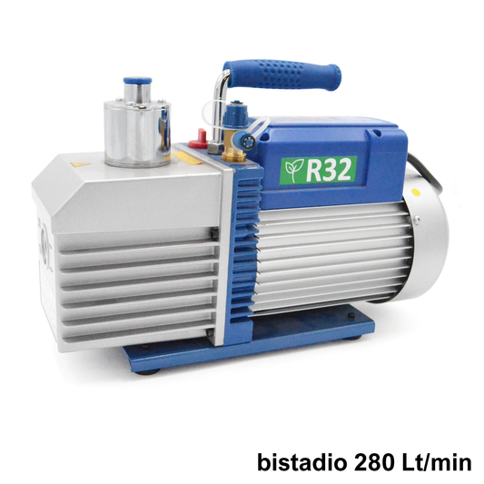 Pompa del vuoto bistadio 280 Lt/min per impianti gas R32 R1234YF - VE2100