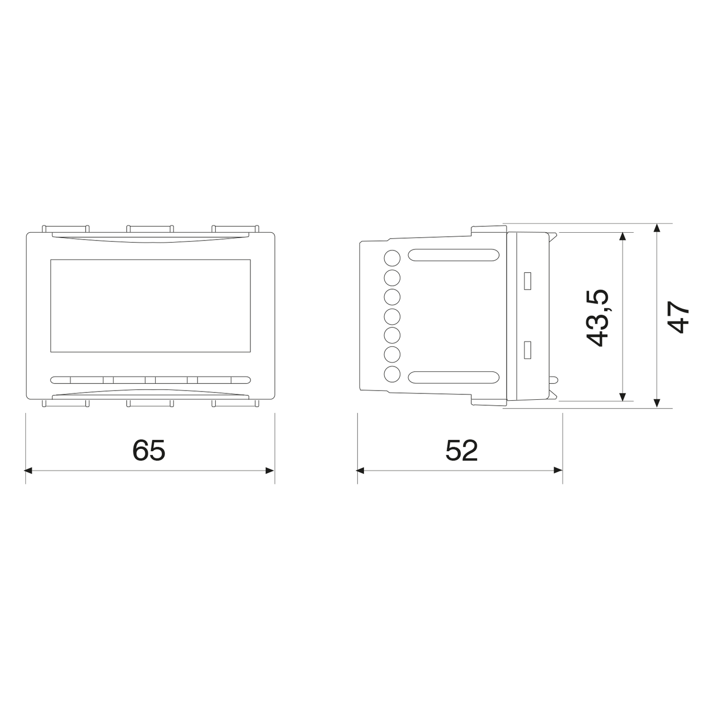 Termostato digitale ad incasso a corrente 220 V NEXT Soft Touch Perry