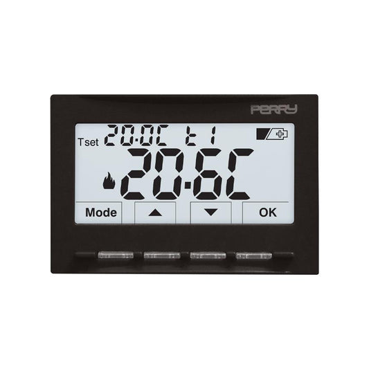 Termostato digitale ad incasso 3V pile NEXT Soft Touch Perry