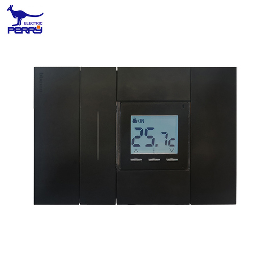 Termostato 220 V digitale da incasso 2 moduli civili serie DADO