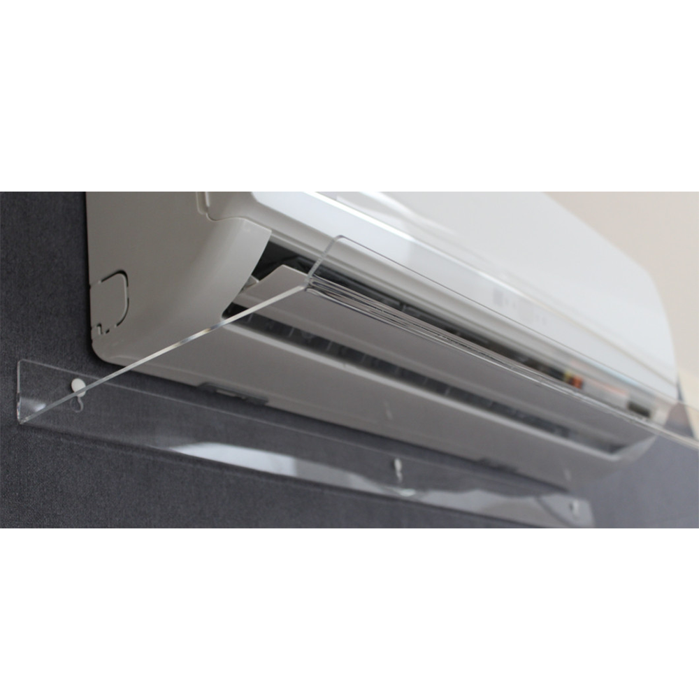 Deflettore aria trasparente per climatizzatore split 110x31x5 (cm)